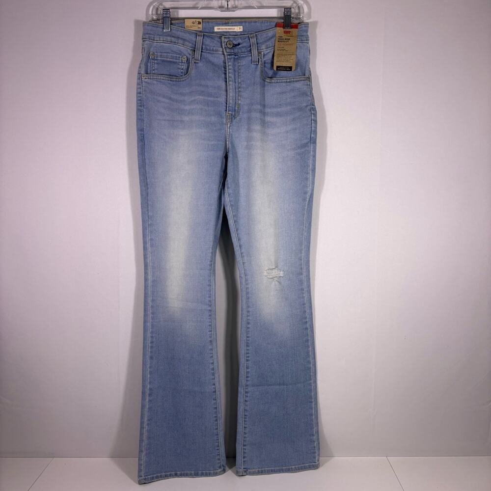NWT Levi's 725 Light Blue High Rise Bootcut Jeans Size 31 1189